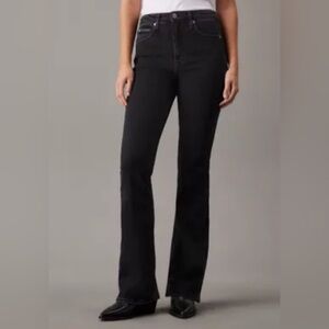 Calvin Klein High Rise Demi‎ Boot Black Stretch Jeans Women’s 30 EUC